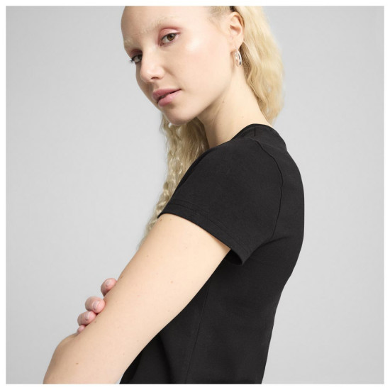 Puma Γυναικεία κοντομάνικη μπλούζα Wardrobe Essentials Cut-Out Baby Tee
